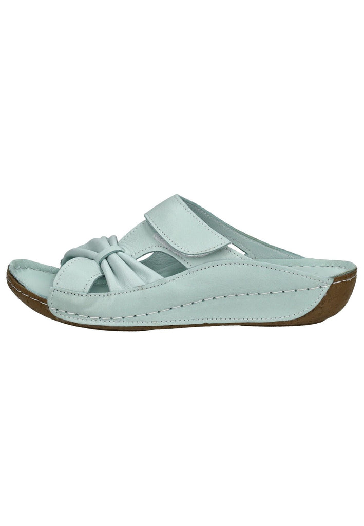 Pantoletten Andrea Conti Pantoletten Leder Aqua