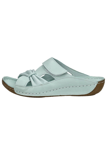 Pantoletten Andrea Conti Pantoletten Leder Aqua
