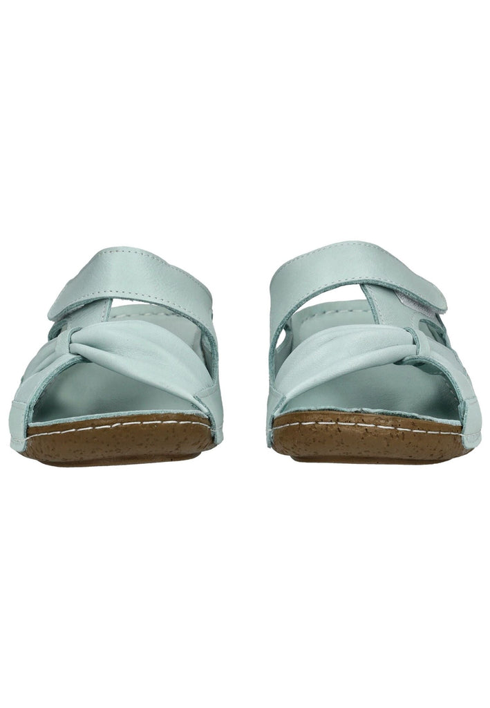 Andrea Conti Pantoletten Leder Aqua
