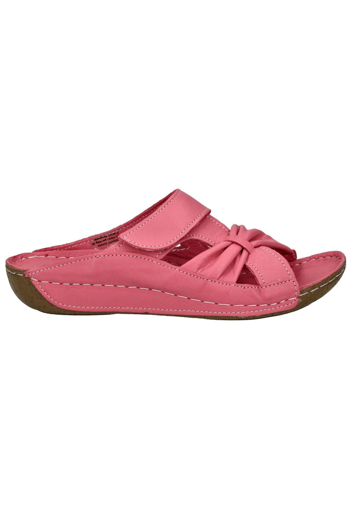 Andrea Conti Pantoletten Leder Koralle