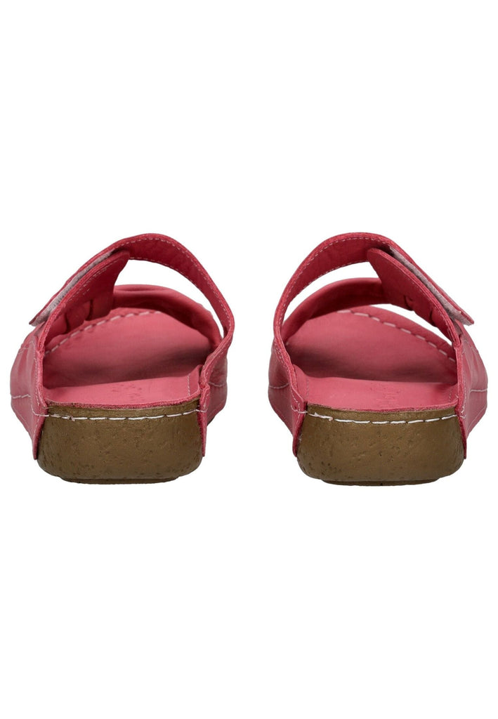 Andrea Conti Pantoletten Leder Koralle