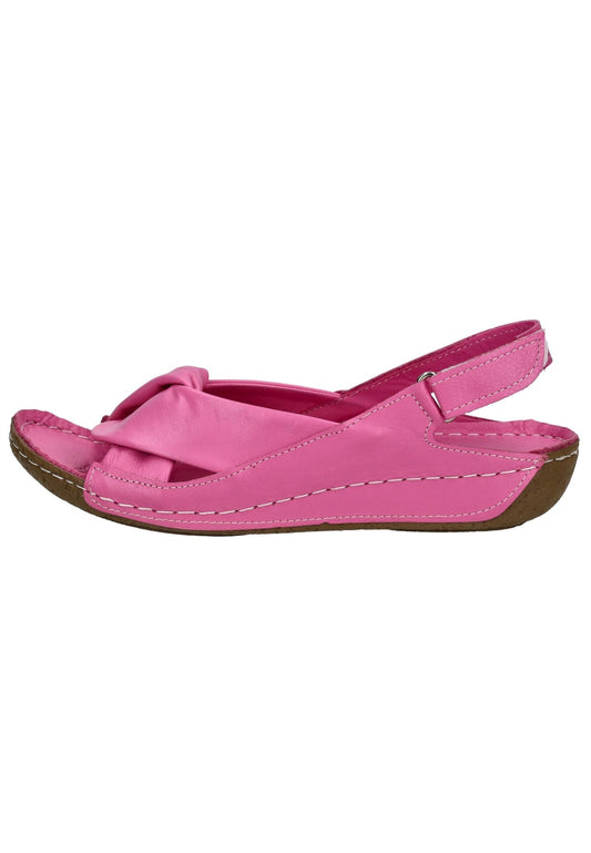 Andrea Conti Sandalen Leder Fuchsia
