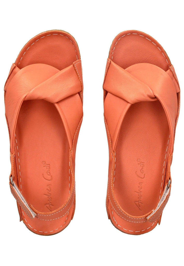 Andrea Conti Sandalen Leder Orange