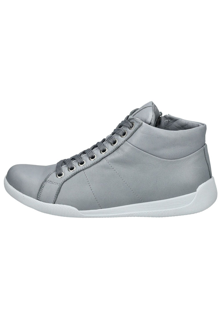 Andrea Conti Sneaker Glattleder Hellgrau