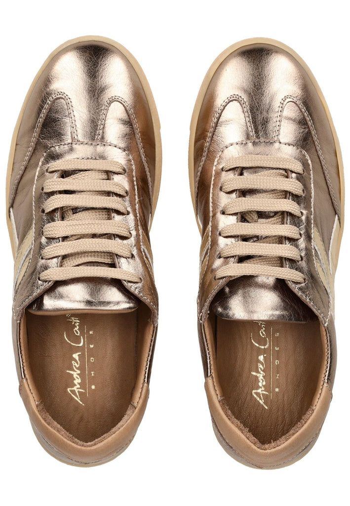 Andrea Conti Sneaker Leder Bronze