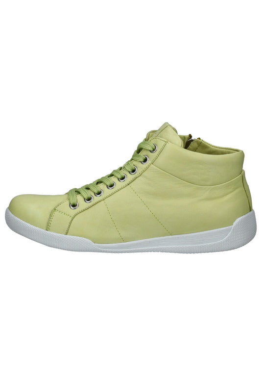 Andrea Conti Sneaker Leder Hellgrün