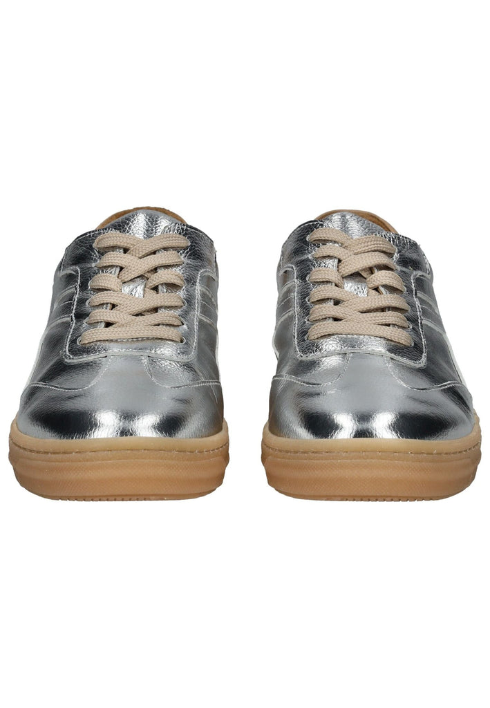 Andrea Conti Sneaker Leder Silber/Beige