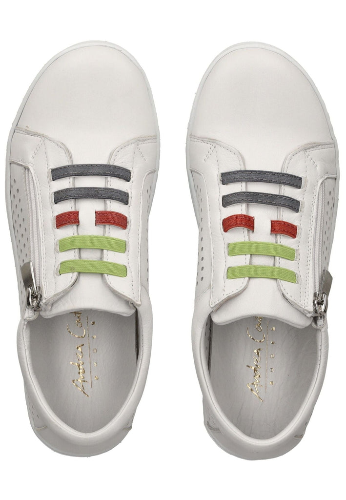 Andrea Conti Sneaker Leder Weiß