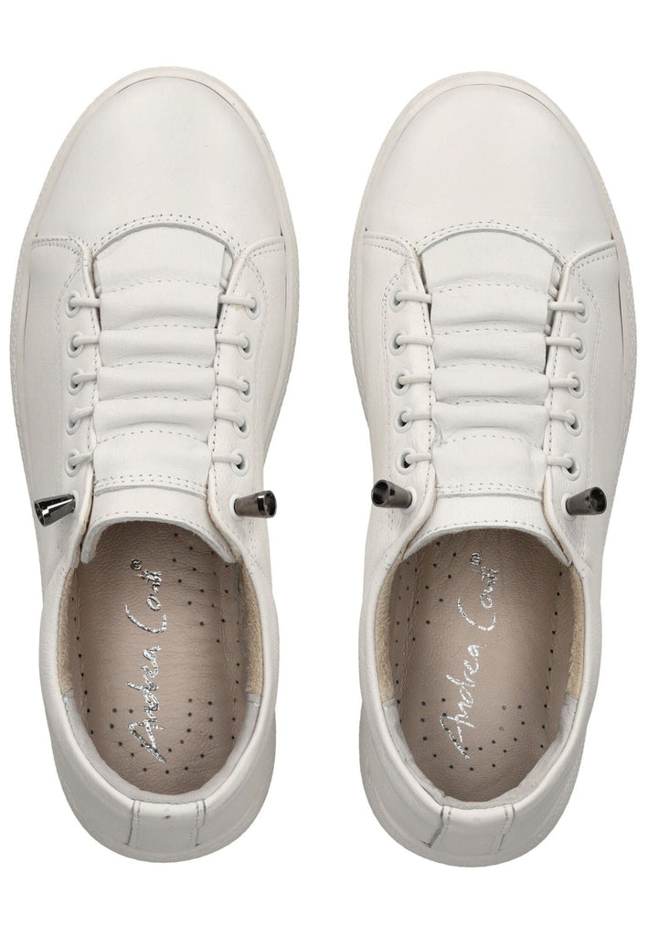 Andrea Conti Sneaker Leder Weiß