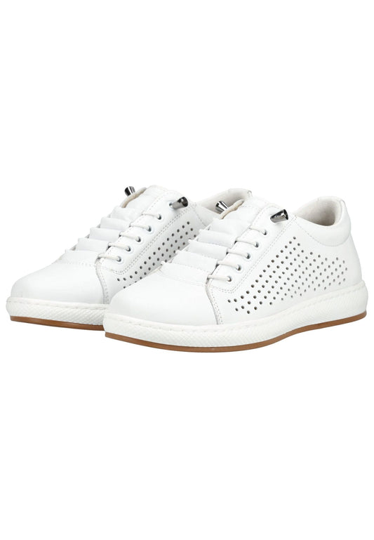 Andrea Conti Sneaker Leder Weiß