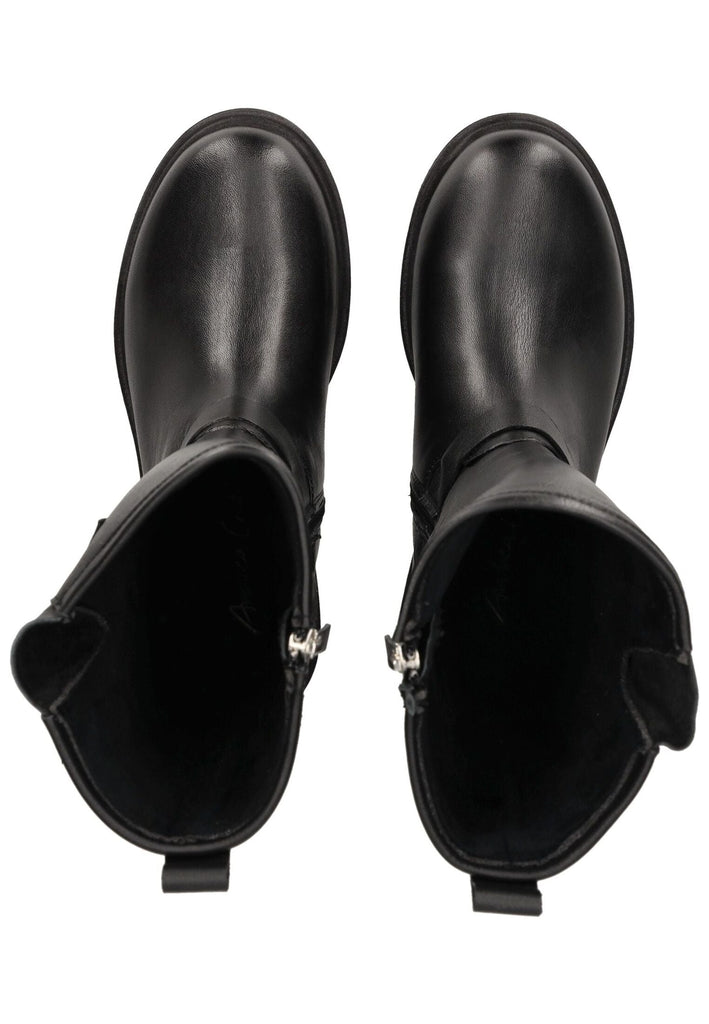 Andrea Conti Stiefel Glattleder Schwarz Warmfutter