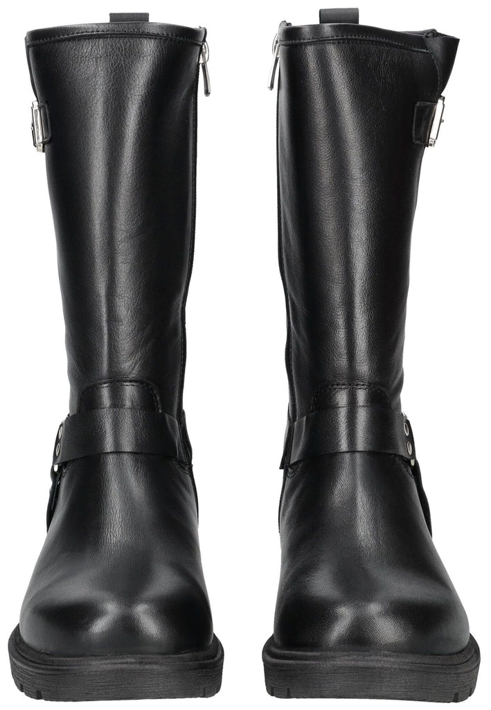 Andrea Conti Stiefel Glattleder Schwarz Warmfutter