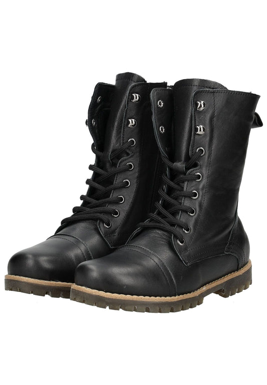 Andrea Conti Stiefel Leder Schwarz