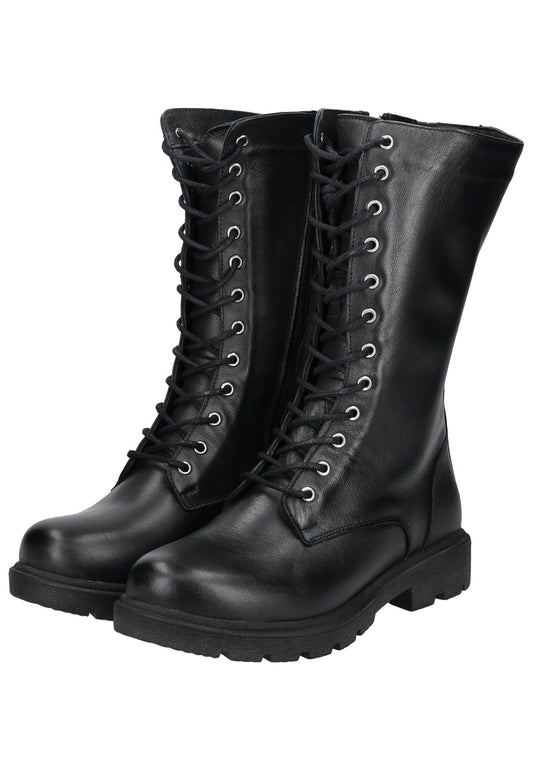 Andrea Conti Stiefel Leder Schwarz