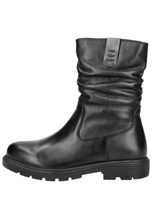 Andrea Conti Stiefel Leder Schwarz/Grau Warmfutter