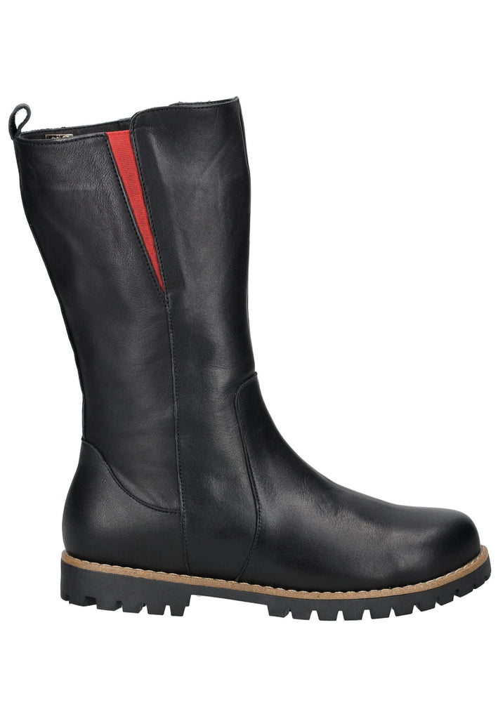 Andrea Conti Stiefel Leder Schwarz/Rot