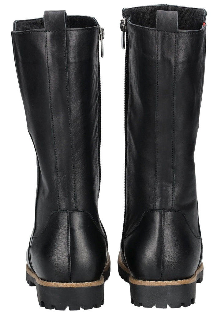 Andrea Conti Stiefel Leder Schwarz/Rot