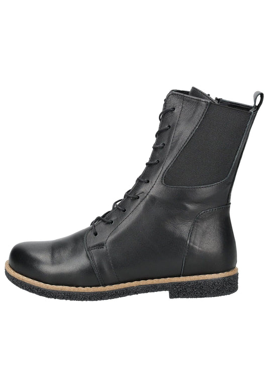 Andrea Conti Stiefel Leder Schwarz/Schwarz