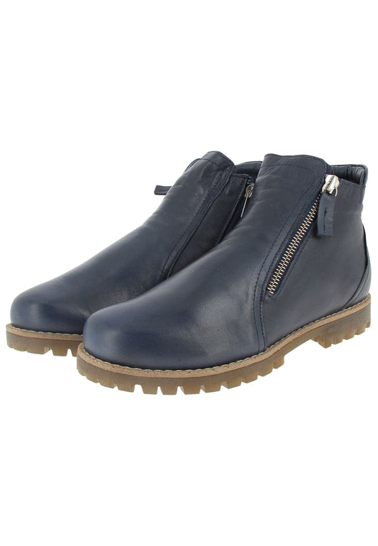 Andrea Conti Stiefelette Leder Dunkelblau