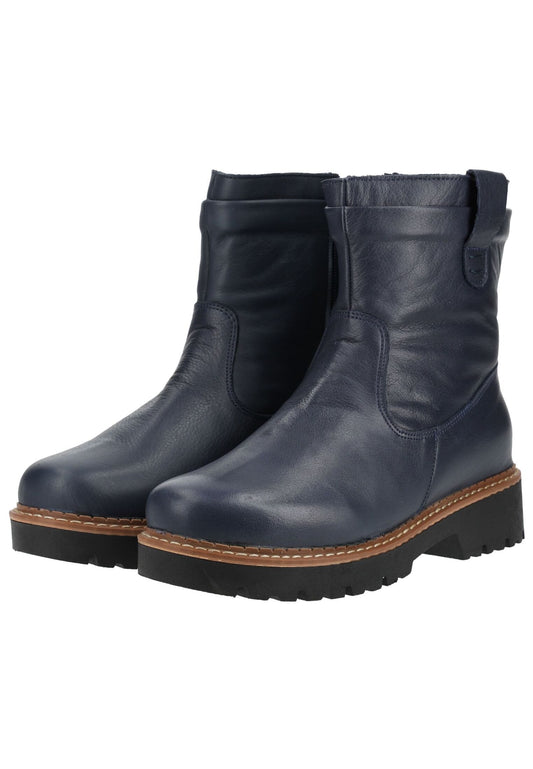 Andrea Conti Stiefelette Leder Dunkelblau