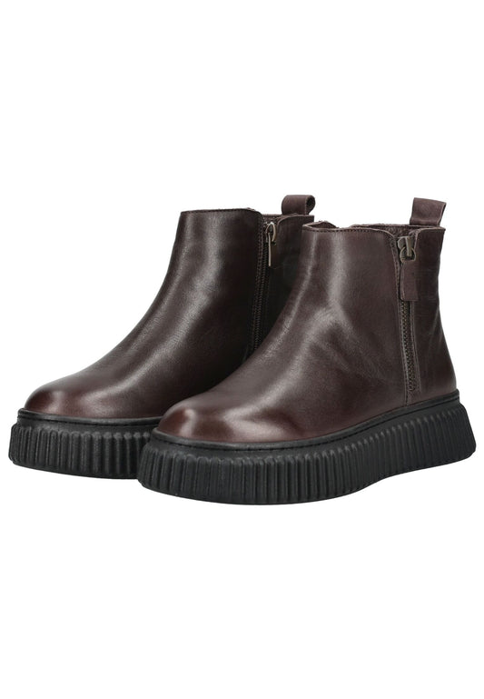 Andrea Conti Stiefelette Leder Dunkelbraun