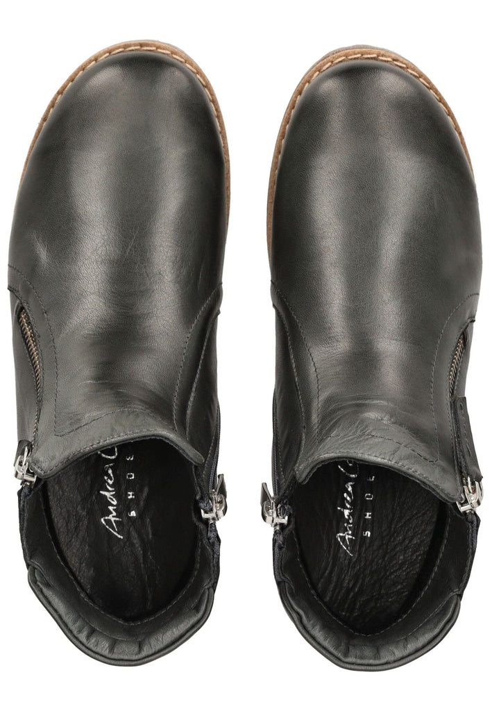 Andrea Conti Stiefelette Leder Dunkelgrau