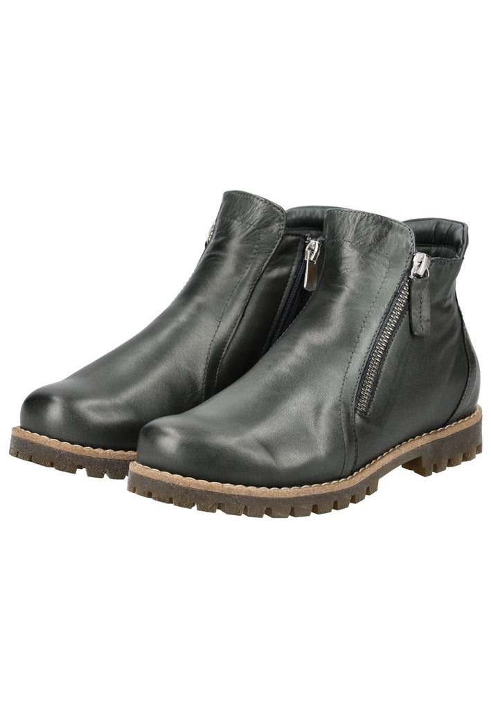 Andrea Conti Stiefelette Leder Dunkelgrau