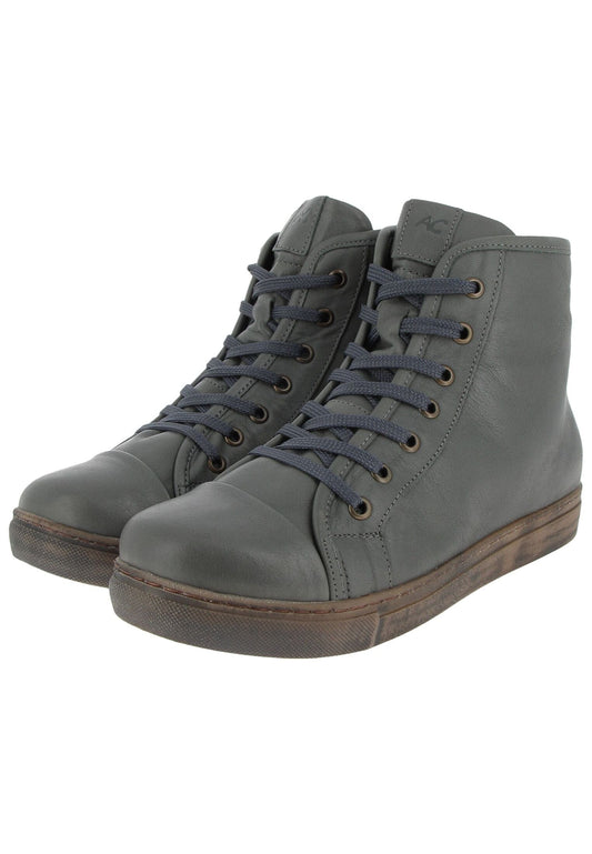 Andrea Conti Stiefelette Leder Grau Warmfutter