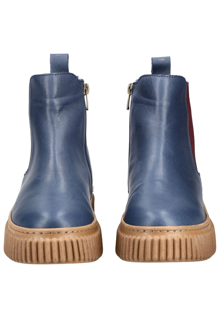 Andrea Conti Stiefelette Leder Navy/Rot