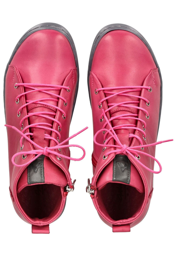 Andrea Conti Stiefelette Leder Pink
