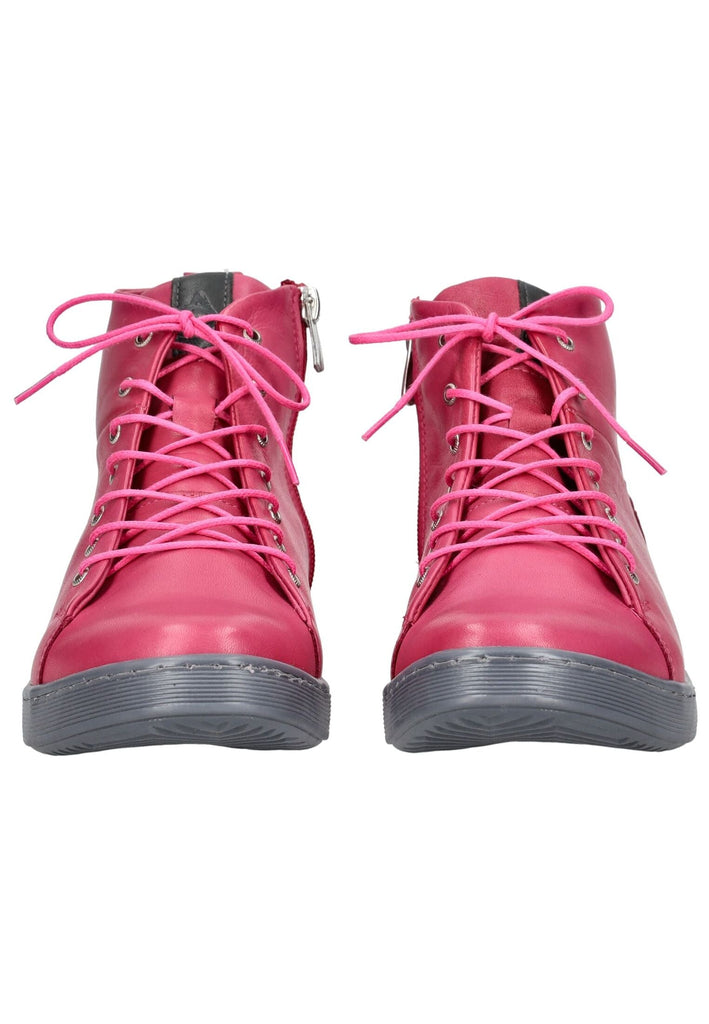 Andrea Conti Stiefelette Leder Pink