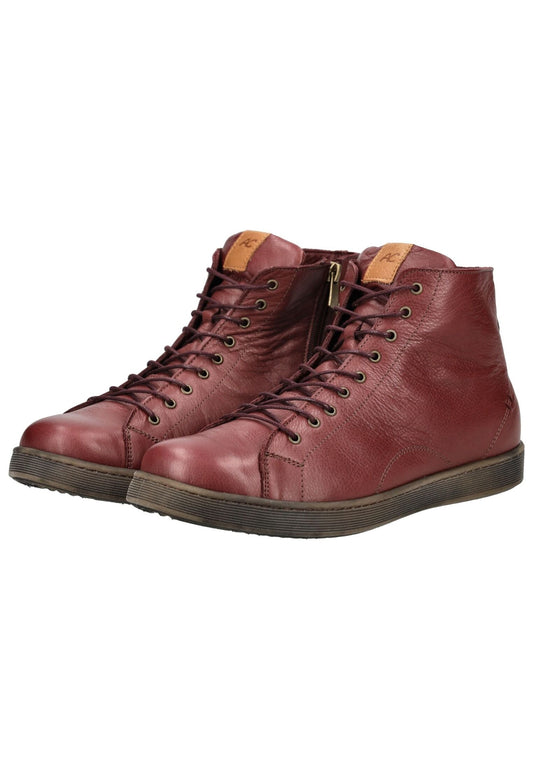 Andrea Conti Stiefelette Leder Rot/Braun