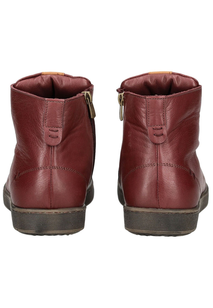 Andrea Conti Stiefelette Leder Rot/Braun