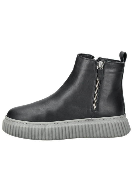 Andrea Conti Stiefelette Leder Schwarz/Grau