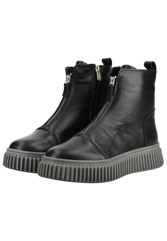 Andrea Conti Stiefelette Leder Schwarz Warmfutter