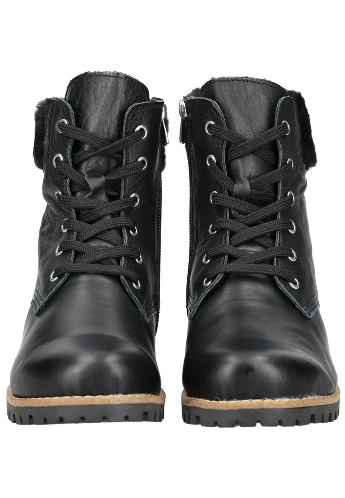 Andrea Conti Stiefelette Leder/Textil Schwarz/Silber Warmfutter