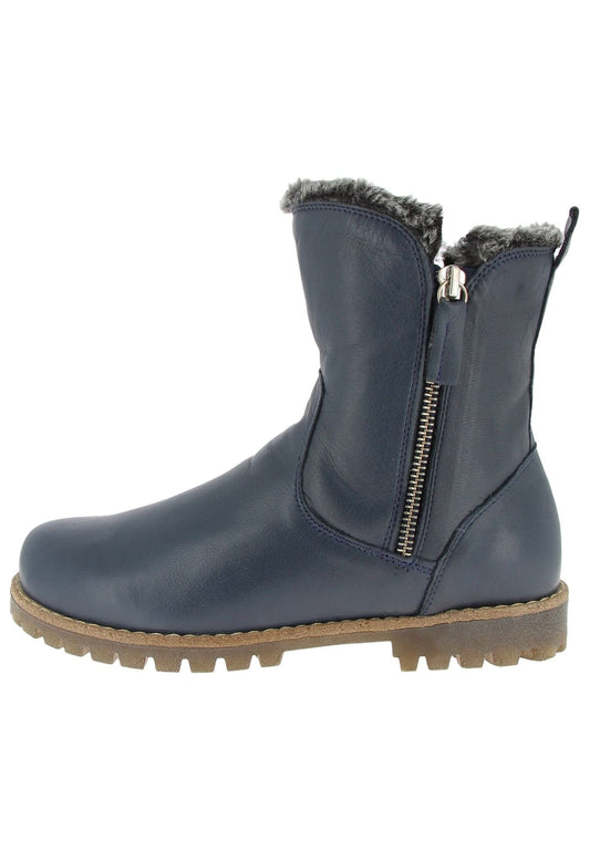 Andrea Conti Stiefelette Lederimitat Dunkelblau Warmfutter