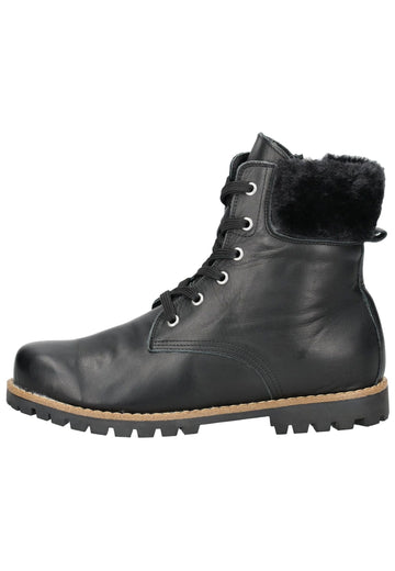 Stiefeletten Andrea Conti Stiefelette Leder/Textil Schwarz/Silber Warmfutter