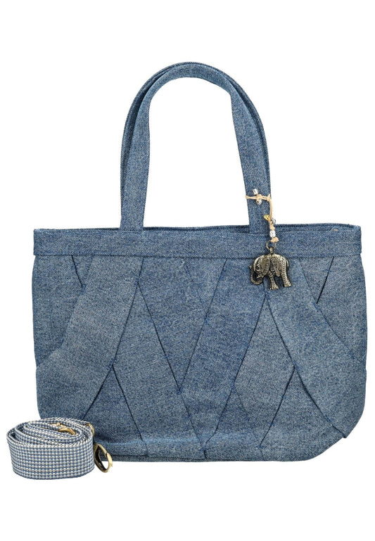 ANOKHI Taschen Baumwolle Blau