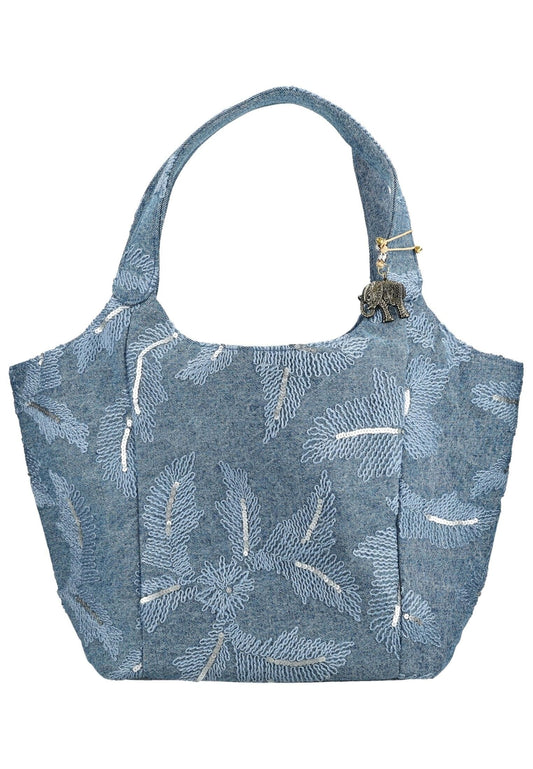 ANOKHI Taschen Baumwolle Blau