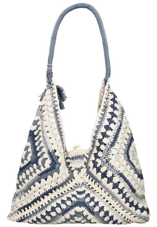 ANOKHI Taschen Baumwolle Grau