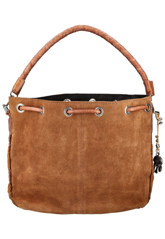ANOKHI Taschen Veloursleder Cognac