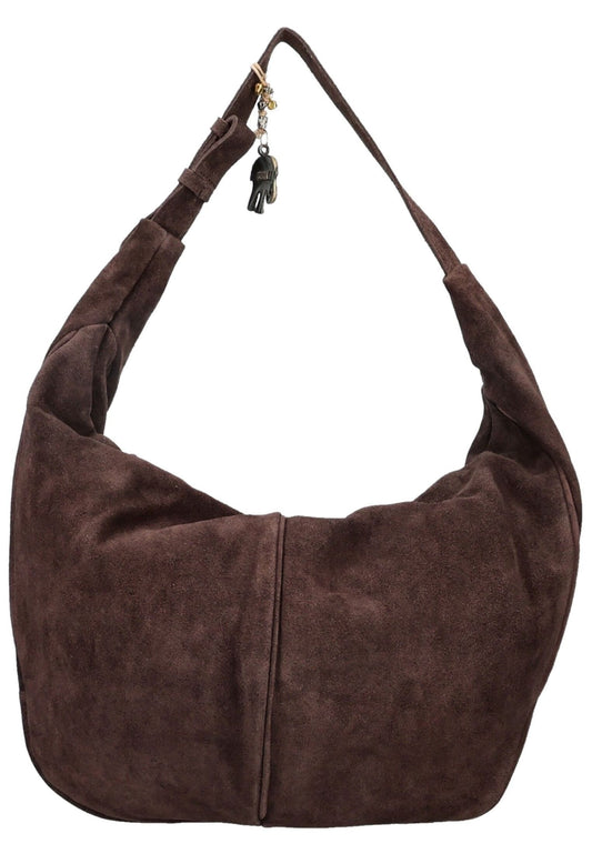 ANOKHI Taschen Veloursleder Dunkelbraun