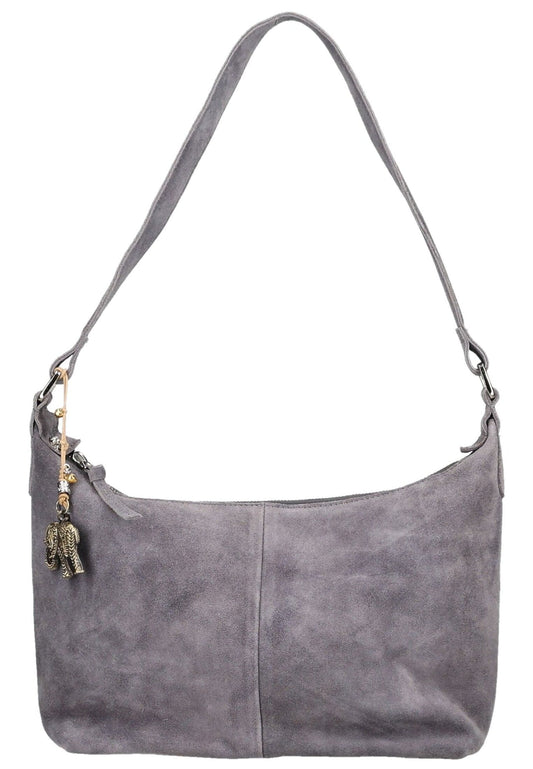 ANOKHI Taschen Veloursleder Dunkelgrau