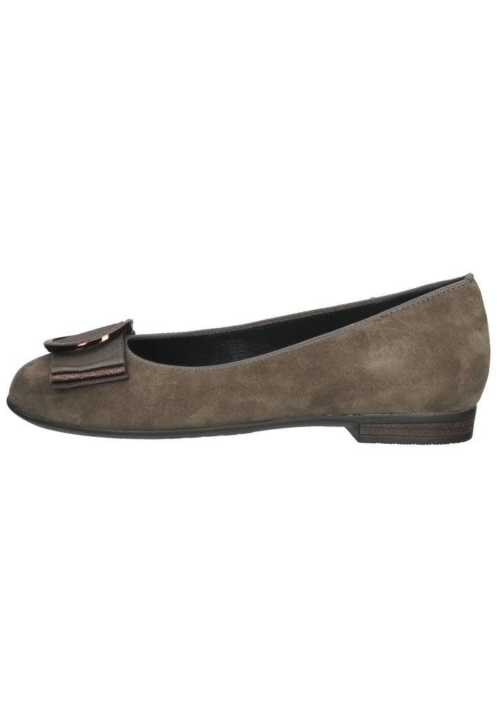 Ballerinas ara Ballerinas Veloursleder Dunkelgrün
