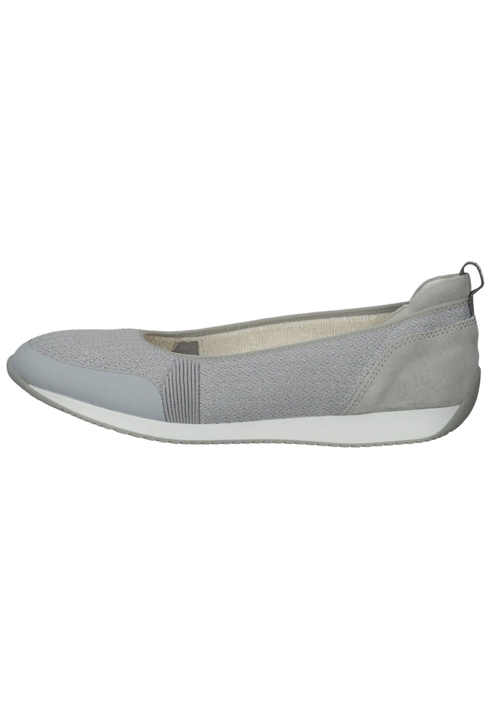 Ballerinas ara Ballerinas Veloursleder/Textil Grau