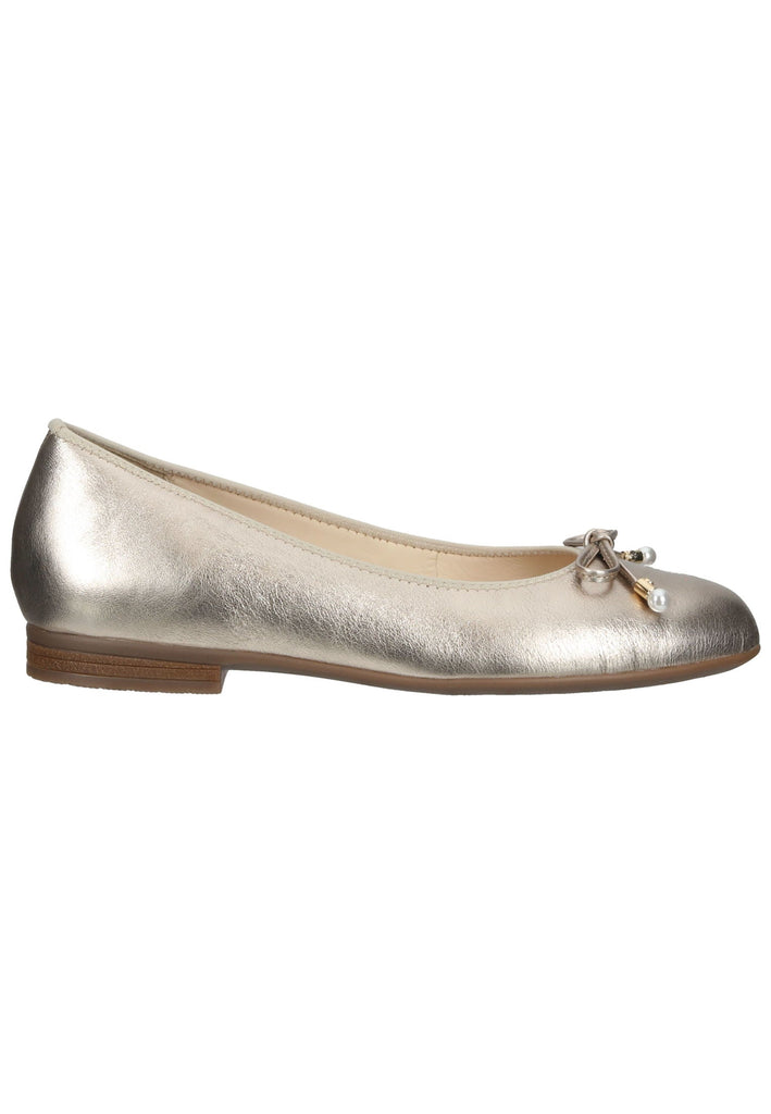 ara Ballerinas Glattleder Platin