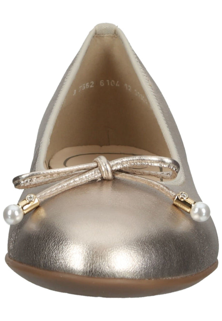 ara Ballerinas Glattleder Platin