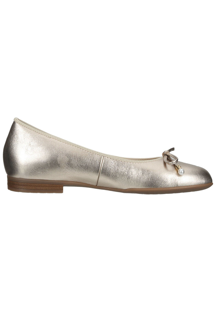 ara Ballerinas Glattleder Platin