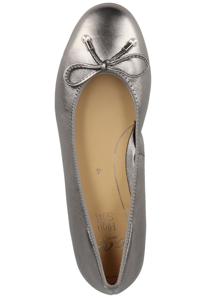 ara Ballerinas Glattleder Zinn